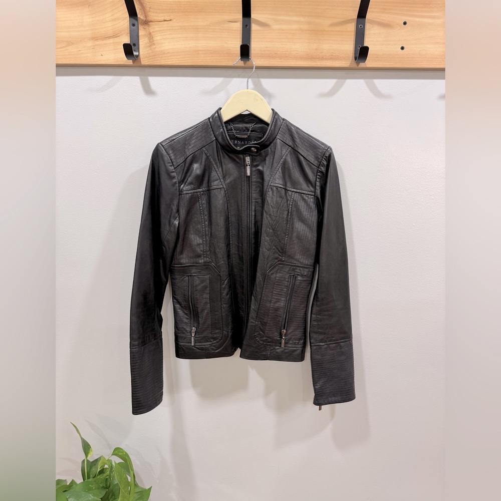 Bernardo Leather Moto Jacket